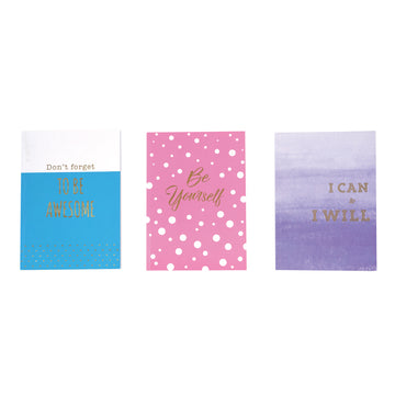 80 Sheets Hot Stamp Journal, Geo Inspirations, 7" X 5", 3 Designs