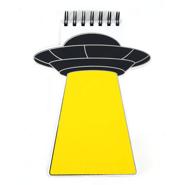 100Sht Diecut Spiral List Pad W/Hot Stamp, 9"L X 7"W" Beam Me Up Ship