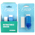 Retractable Eraser With Refill, Blue