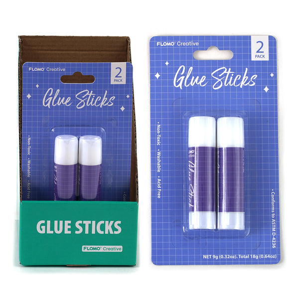 2Pk Glue Sticks, Purple