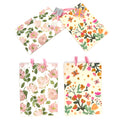 2Pk Extra Large Gift Bags W/Hot Stamp, Peachy Floral Party, 2 Designs
