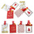 3Pk Large Plaid Joy Christmas Glitter/Hot Stamp Bag, 4 Designs