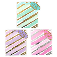 Extra Large Brush Stripe Hot Stamp Premium Plus Bag, 3 Designs