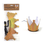 6Pk Holographic Gold Mini Crown