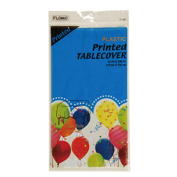 54"X108" Printed Birthday Design Table Cover, 1 Design
