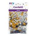 Confetti for Party Gold, Silver, White - Sequin/Metallic Dot/Die Cut Shapes