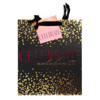 Birthday-Icoloris Grande(Large) Confetti Matte Gift Bag W/ Gold And Pink Hot Stamp,1 Design