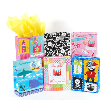 Medium Pirates & Princesses On Matte, 6 Designs