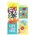 Extra Large Life Is Beautiful On Matte Gift Bag, 4 Designs