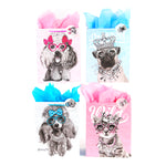 Medium Pet Royalty Party Matte Finish, 4 Designs