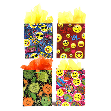 Extra Large Happy Wish Faces Bag, 4 Designs