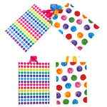 2Pk Extra Large Abstract Party Printed Bag, 4 Designs