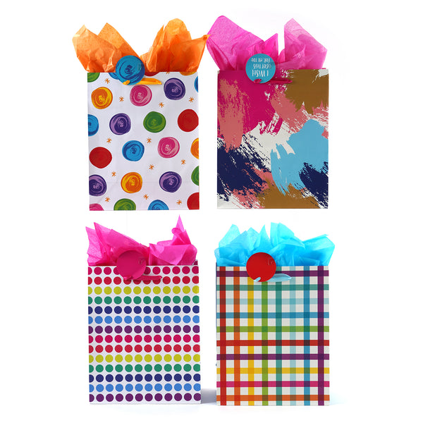 Extra Large Abstract Party Printed Bag, 4 Designs