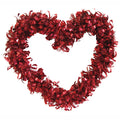 Valentine-Red Heart-Shaped Tinsel Decoration,10" X 11.5"
