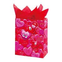 Extra Large Emoji Valentine Matte Gift Bag 4 Designs