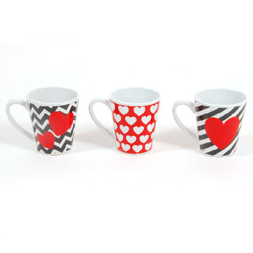 Valentine-12 Oz. Tapper  Printed Mug, 3 Assortments