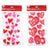8Ct Valentine Frosted Bakery Bags With Attached Plastic Tie 11" X 5", 2 Assortments