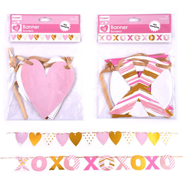 Valentine-5' Simply Sweet Banner With Hot Stamping