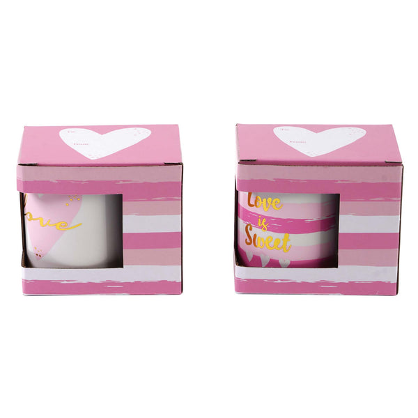 Valentine-11Oz Simply Sweet Boxed Mug With Hot Stamping, 2 Assortments