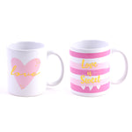 Valentine-11Oz Simply Sweet Boxed Mug With Hot Stamping, 2 Assortments