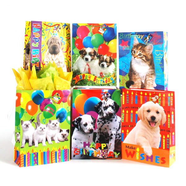 Medium Party Animals On Matte, 6 Designs