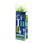 Bottle Typographic Birthday On Matte Gift Bag, 4 Designs