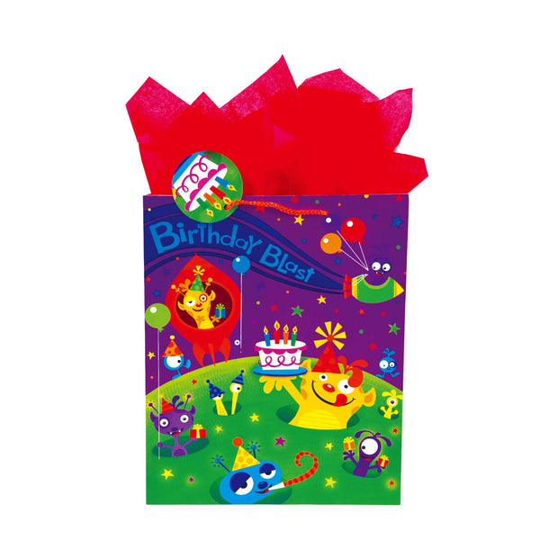 Medium Space Birthday Print Bag, 4 Designs