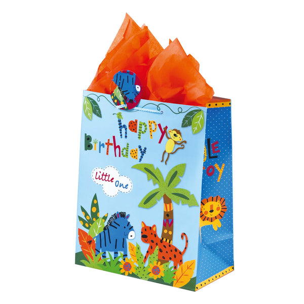 Birthday-Extra Large Jungle Joy Print Bag, 4 Designs