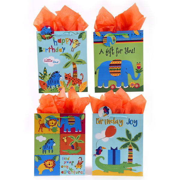 Birthday-Extra Large Jungle Joy Print Bag, 4 Designs