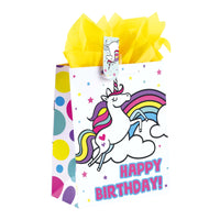 Birthday-Extra Large Unicorn Llama Party Printed Bag, 4 Designs