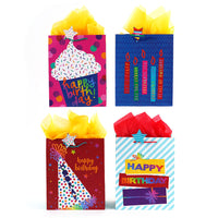 3Pk Large Party For Me Printed Bag, 4 Designs
