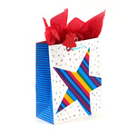 3Pk Large Rainbow Brights Printed Bag, 4 Designs
