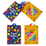 2Pk Extra Large Dotty Birthday Printed Bag, 4 Designs