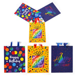 3Pk Large Dotty Birthday Printed Bag, 4 Designs