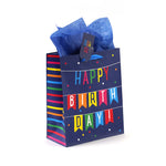 Large Aqua Birthday Party Printed Bag, 4 Designs