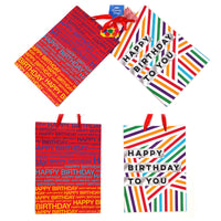 2Pk Extra Large Birthday Fun For All Printed Bag, 4 Designs