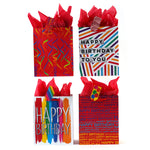 Extra Large Birthday Fun For All Printed Bag, 4 Designs