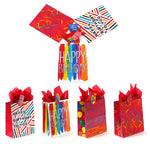 3Pk Large Birthday Fun For All Printed Bag, 4 Designs