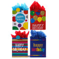 Extra Large Dots & Stripes Birthday Printed Bag, 4 Designs