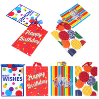 2Pk Extra Large Confetti Fun Birthday Printed Bag, 4 Designs