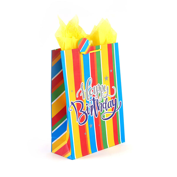 Extra Large Confetti Fun Birthday Printed Bag, 4 Designs