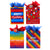 Medium Stripes & Stars Birthday Printed Bag, 4 Designs