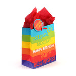 Medium Stripes & Stars Birthday Printed Bag, 4 Designs