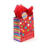 Medium Stripes & Stars Birthday Printed Bag, 4 Designs