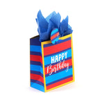 Medium Stripes & Stars Birthday Printed Bag, 4 Designs