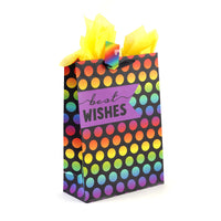 2Pk Extra Large Birthday Typography Dots Printed Bag, 4 Designs