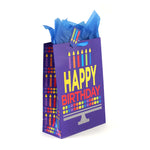 2Pk Extra Large Birthday Typography Dots Printed Bag, 4 Designs