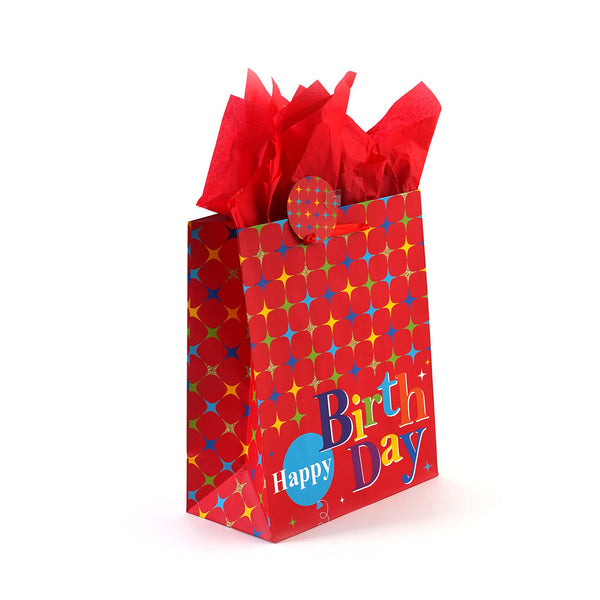 Extra Large Birthday Extravaganza Printed Bag, 4 Designs