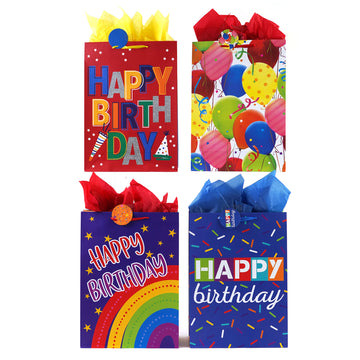 Extra Large Birthday Let'S Party! Printed Bag, 4 Designs