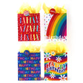 Small Birthday Rainbows & Candles Party Printed Gift Bag, 4 Designs